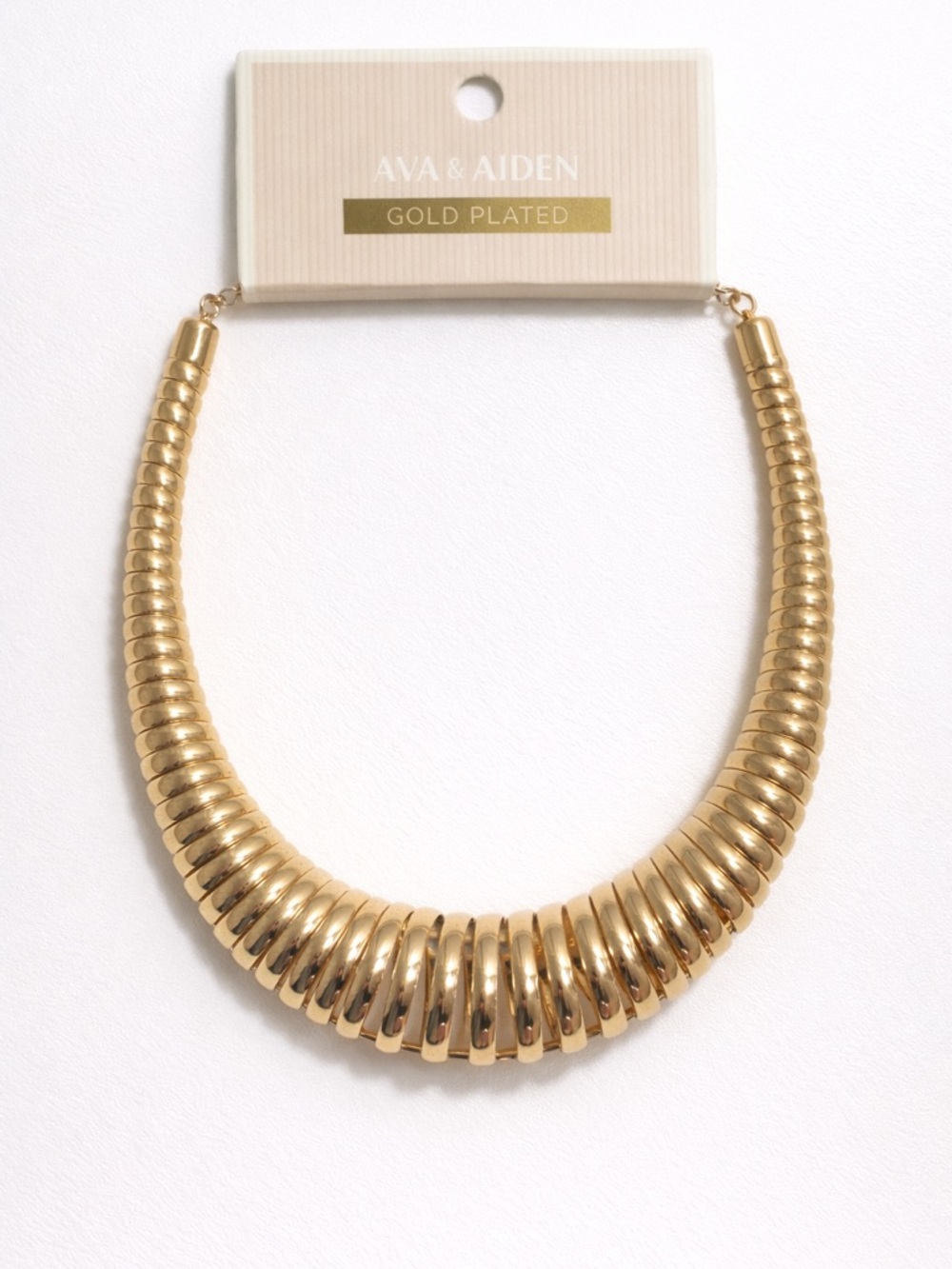 Ava & Aiden Gold Statement Necklace – New with Tag